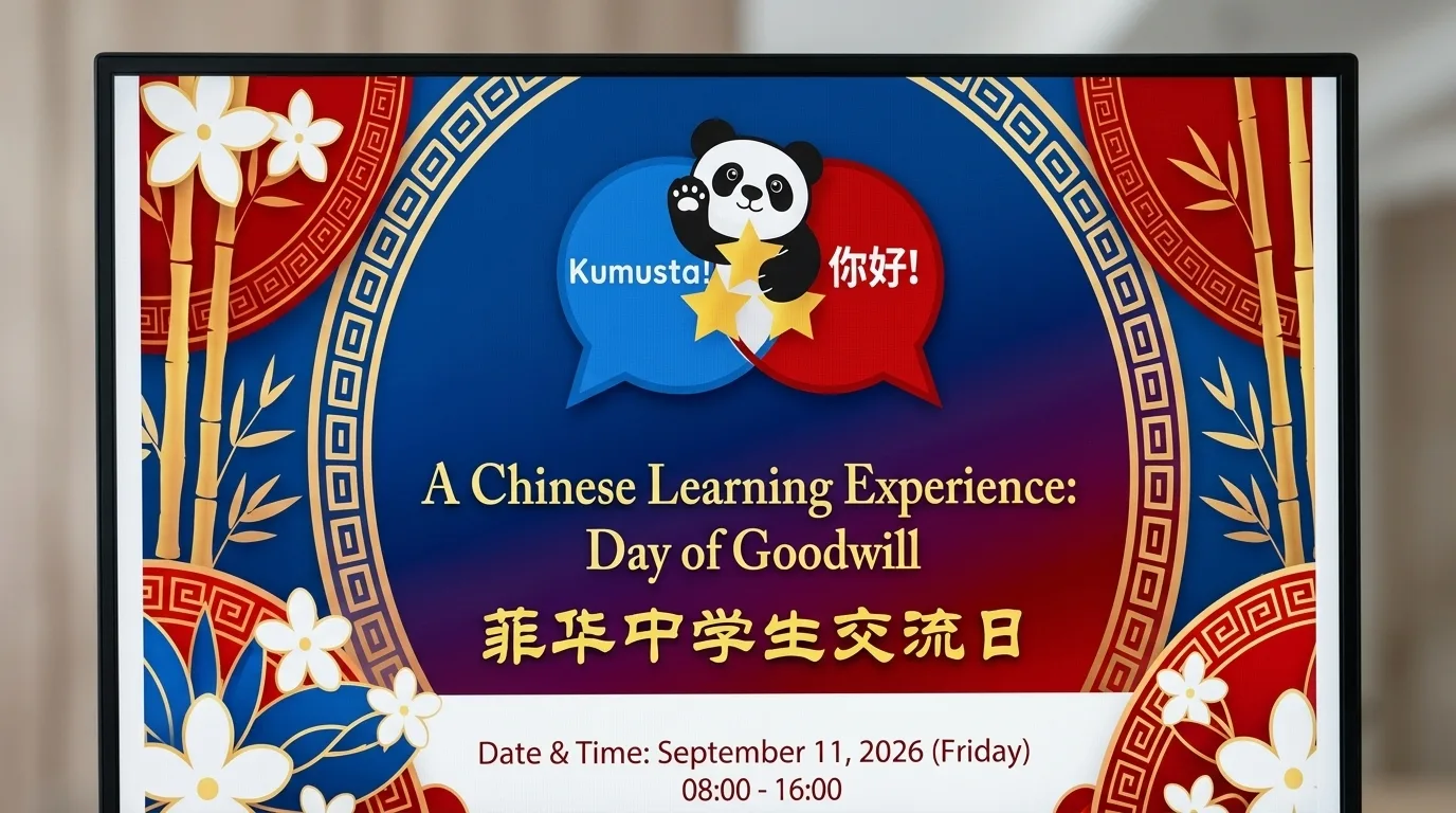 Kumusta! 你好!  A Chinese Learning Experience: Day of Goodwill